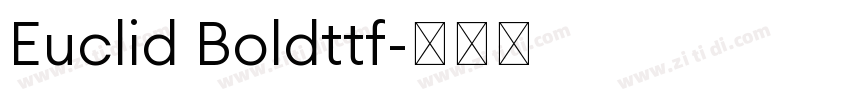 Euclid Boldttf字体转换